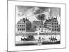 Early 18th-Century View of Harvard College-null-Mounted Giclee Print