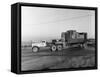 Early 1940S Diamond T Truck Pulling a Large Load, South Yorkshire, 1962-Michael Walters-Framed Stretched Canvas