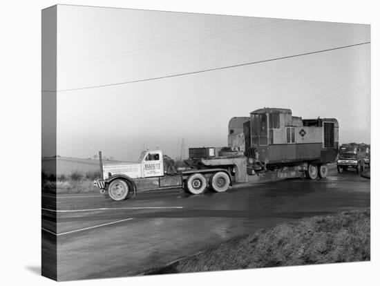 Early 1940S Diamond T Truck Pulling a Large Load, South Yorkshire, 1962-Michael Walters-Stretched Canvas