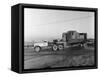 Early 1940S Diamond T Truck Pulling a Large Load, South Yorkshire, 1962-Michael Walters-Framed Stretched Canvas