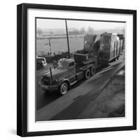 Early 1940S Diamond T Truck Pulling a Large Load, South Yorkshire, 1962-Michael Walters-Framed Photographic Print