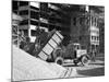 Early 1950S Bedford M Tipper Delivering Aggregates to a Building Site, South Yorkshire, July 1954-Michael Walters-Mounted Premium Photographic Print