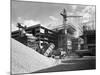 Early 1950S Bedford M Tipper Delivering Aggregates to a Building Site, South Yorkshire, July 1954-Michael Walters-Mounted Photographic Print