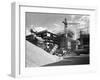 Early 1950S Bedford M Tipper Delivering Aggregates to a Building Site, South Yorkshire, July 1954-Michael Walters-Framed Photographic Print