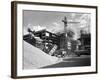 Early 1950S Bedford M Tipper Delivering Aggregates to a Building Site, South Yorkshire, July 1954-Michael Walters-Framed Photographic Print