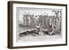 Early 19th Century Engraving of the King of Florida Consulting His Magician-null-Framed Giclee Print