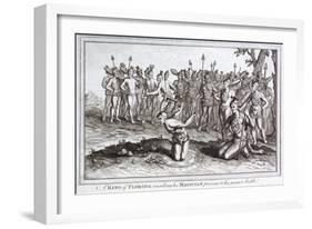 Early 19th Century Engraving of the King of Florida Consulting His Magician-null-Framed Giclee Print