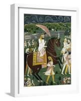 Early 19th Century Painting Titled Maharajah Sher Singh, Son of Ranjeet Singh-null-Framed Giclee Print