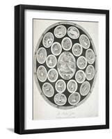 Early 19th-Century Print Depicting the Indian Zodiac-null-Framed Giclee Print