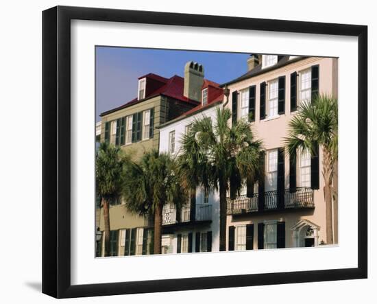 Early 19th Century Town Houses, Charleston, South Carolina, USA-Duncan Maxwell-Framed Photographic Print