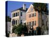 Early 19th Century Town Houses, Historic Centre, Charleston, South Carolina, USA-Duncan Maxwell-Stretched Canvas