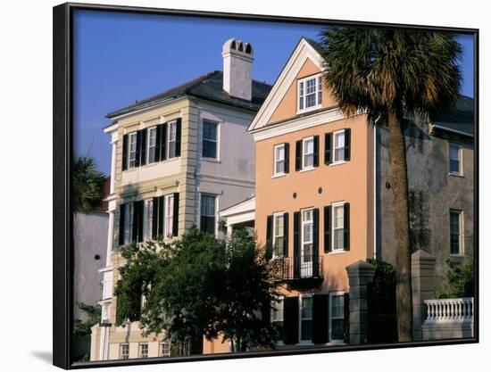 Early 19th Century Town Houses, Historic Centre, Charleston, South Carolina, USA-Duncan Maxwell-Framed Photographic Print