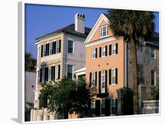 Early 19th Century Town Houses, Historic Centre, Charleston, South Carolina, USA-Duncan Maxwell-Framed Photographic Print