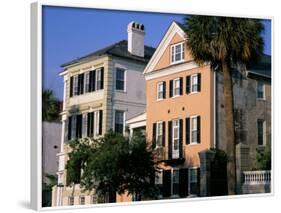 Early 19th Century Town Houses, Historic Centre, Charleston, South Carolina, USA-Duncan Maxwell-Framed Photographic Print