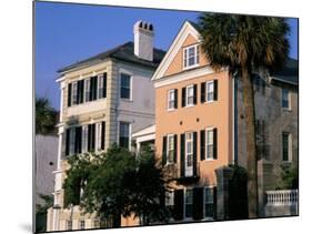 Early 19th Century Town Houses, Historic Centre, Charleston, South Carolina, USA-Duncan Maxwell-Mounted Photographic Print