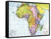 Early 20th Century Map of Africa-null-Framed Stretched Canvas