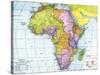 Early 20th Century Map of Africa-null-Stretched Canvas