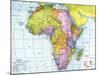 Early 20th Century Map of Africa-null-Mounted Photographic Print