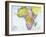 Early 20th Century Map of Africa-null-Framed Photographic Print