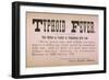 Early 20th Century Quarantine Sign For the Contagious Disease Typhoid Fever-null-Framed Art Print