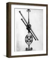 Early 20X Refractor Telescope Built by Galileo with Which He Discovered Moons Orbiting Jupiter-null-Framed Photographic Print