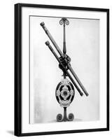 Early 20X Refractor Telescope Built by Galileo with Which He Discovered Moons Orbiting Jupiter-null-Framed Photographic Print