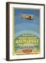 Early Ad for Midwestern Air Travel-null-Framed Art Print