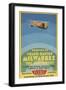 Early Ad for Midwestern Air Travel-null-Framed Art Print