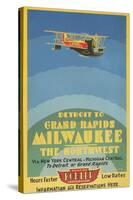 Early Ad for Midwestern Air Travel-null-Stretched Canvas