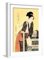 Early Afternoon: The Hour of the Ram-Kitagawa Utamaro-Framed Art Print