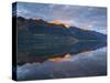 Early Am Sun Hits the  High Peaks of the Southern Alps Above Lak-Sergio Ballivian-Stretched Canvas