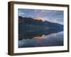 Early Am Sun Hits the  High Peaks of the Southern Alps Above Lak-Sergio Ballivian-Framed Photographic Print