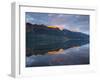 Early Am Sun Hits the  High Peaks of the Southern Alps Above Lak-Sergio Ballivian-Framed Photographic Print