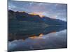 Early Am Sun Hits the  High Peaks of the Southern Alps Above Lak-Sergio Ballivian-Mounted Photographic Print