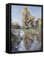 Early Autumn on the River Test, 2007-Caroline Hervey-Bathurst-Framed Stretched Canvas