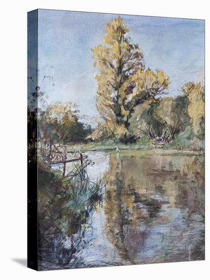 Early Autumn on the River Test, 2007-Caroline Hervey-Bathurst-Stretched Canvas