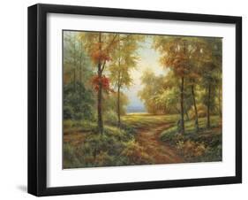 Early Autumn Path-Lazzara-Framed Art Print