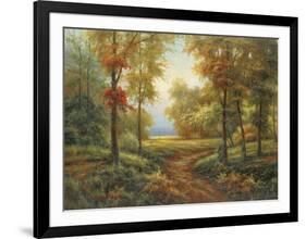 Early Autumn Path-Lazzara-Framed Art Print