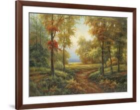 Early Autumn Path-Lazzara-Framed Art Print