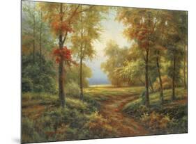 Early Autumn Path-Lazzara-Mounted Art Print