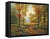 Early Autumn Path-Lazzara-Framed Stretched Canvas