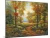 Early Autumn Path-Lazzara-Mounted Art Print