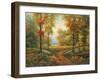 Early Autumn Path-Lazzara-Framed Art Print