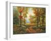 Early Autumn Path-Lazzara-Framed Art Print