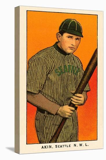 Early Baseball Card, Akin-null-Stretched Canvas