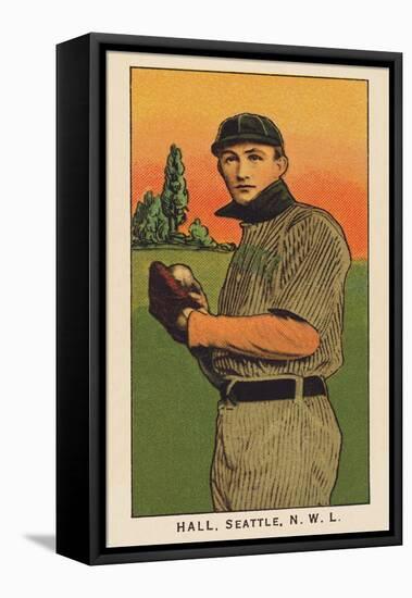 Early Baseball Card, Clyde Hall-null-Framed Stretched Canvas