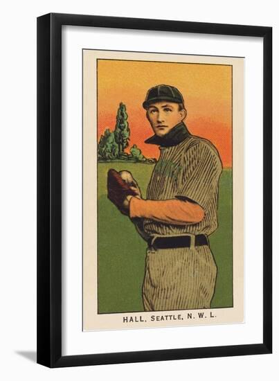 Early Baseball Card, Clyde Hall-null-Framed Art Print