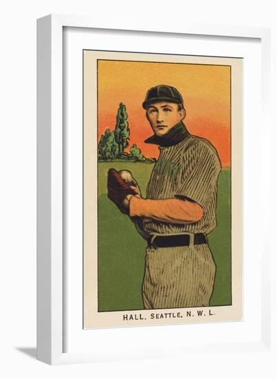 Early Baseball Card, Clyde Hall-null-Framed Art Print