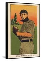 Early Baseball Card, Clyde Hall-null-Framed Stretched Canvas