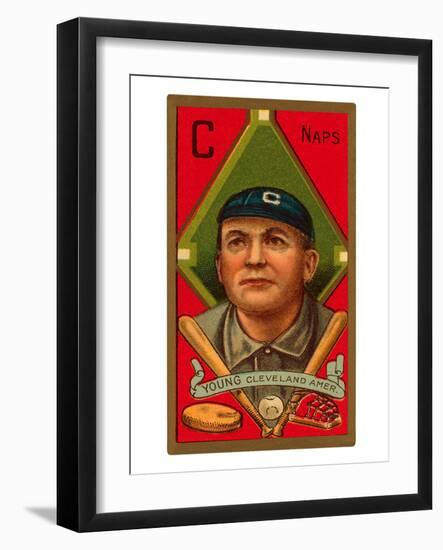 Early Baseball Card, Cy Young-null-Framed Art Print